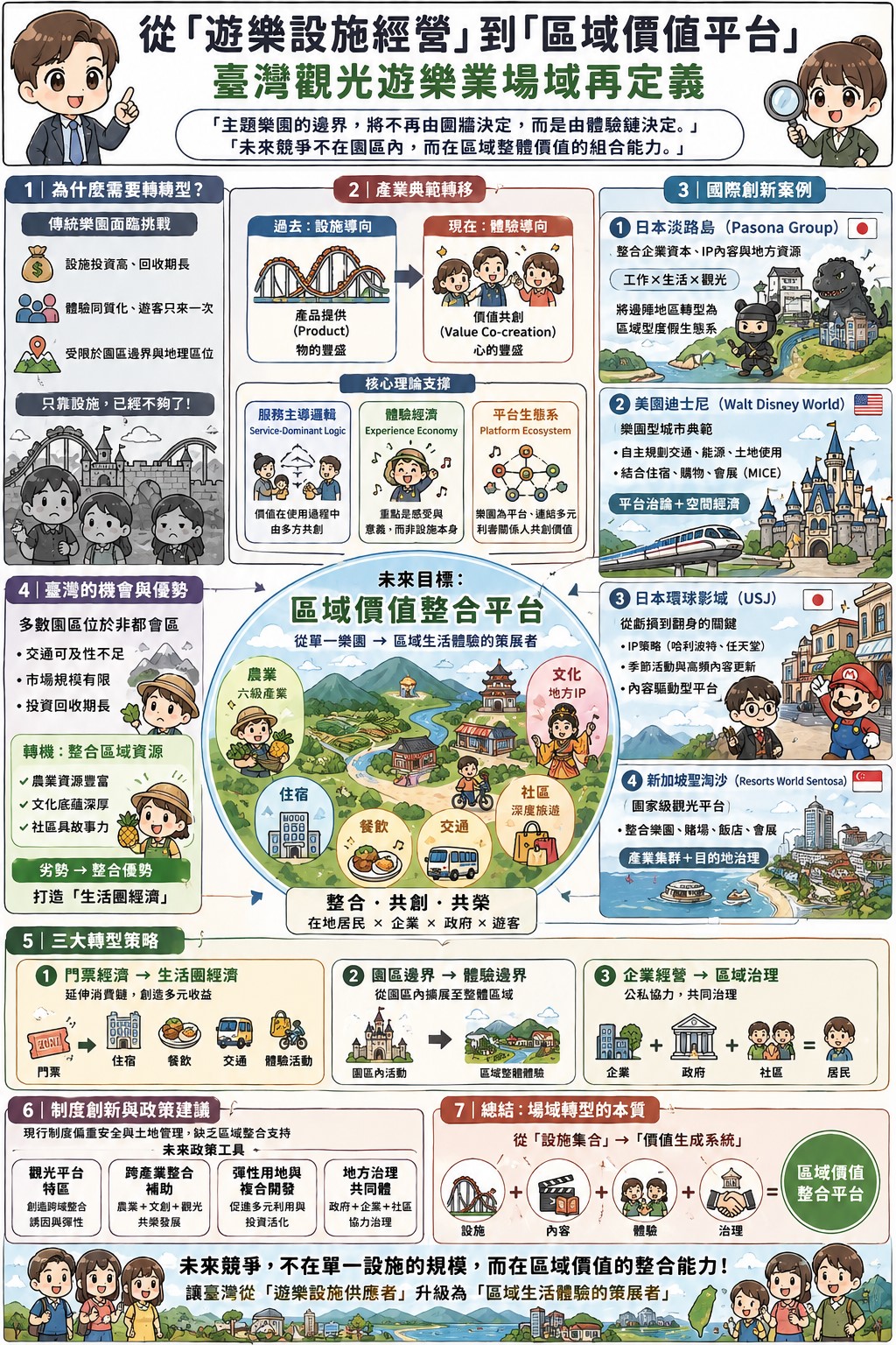 從「遊樂設施經營」到「區域價值平台」 臺灣觀光遊樂業場域再定義說明圖示